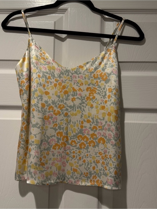 Rails Tops - RAILS Floral Cami Tank Top in Yellow Multi - Women's Size XS